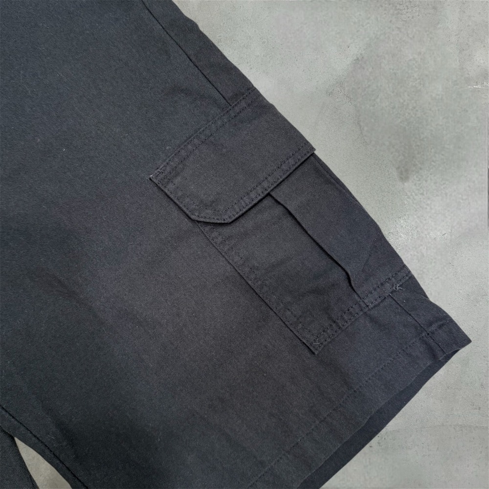 Dickies Flex Relaxed Fit Cargo Shorts Mens 32 Black WR557BK Workwear Vtg Style - Picture 4 of 9